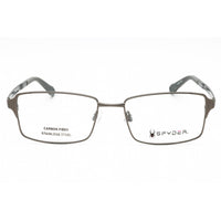 Spyder Men's Eyeglasses - Graphite Stainless Steel Rectangular Full Rim | SP4004 030 ,