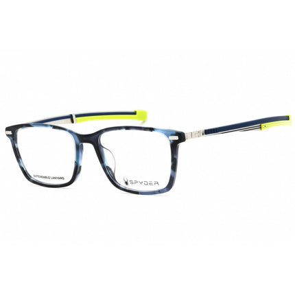 Spyder Men's Eyeglasses - Blue Tortoise Acetate Square Full Rim Frame | SP4007 460 ,