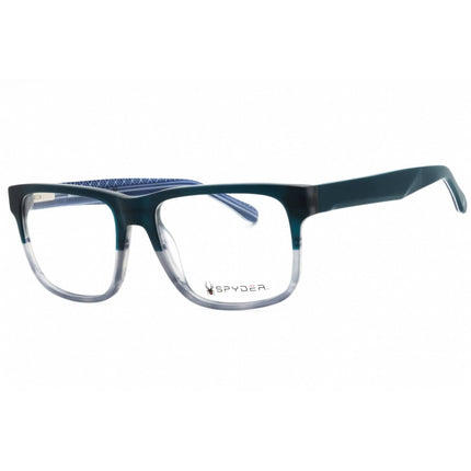 Spyder Men's Eyeglasses - Teal Horn Acetate Square Shape Full Rim Frame | SP4023 440 ,