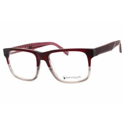 Spyder Men's Eyeglasses - Burgundy Horn Acetate Square Full Rim Frame | SP4023 601 ,