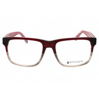 Spyder Men's Eyeglasses - Burgundy Horn Acetate Square Full Rim Frame | SP4023 601 ,