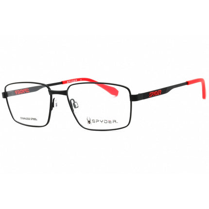 Spyder Men's Eyeglasses - Black Diamond Metal Square Full Rim 53mm Frame | SP4025 001 ,