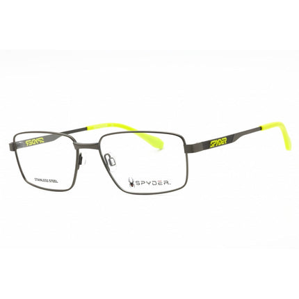 Spyder Men's Eyeglasses - Light Gunmetal Metal Square Full Rim Frame | SP4025 038 ,