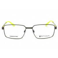 Spyder Men's Eyeglasses - Light Gunmetal Metal Square Full Rim Frame | SP4025 038 ,