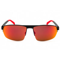 Spyder Men's Sunglasses - Black Diamond Metal Square Half Rim Shape Frame | SP6038 001 ,