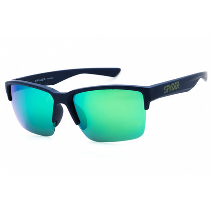 Spyder Men's Sunglasses - Navy Injected Propionate Square Half Rim Frame | SP6039 414 ,