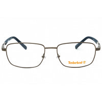 Timberland Men's Eyeglasses - Shiny Gunmetal Rectangular Full Rim Frame | TB1726 008 ,