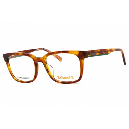 Timberland Men's Eyeglasses - Dark Havana Acetate Square Full Rim Frame | TB1846-H 052 ,