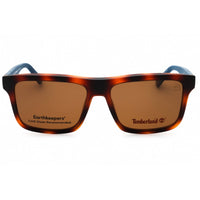 Timberland Men's Eyeglasses - Dark Havana Injected Propionate Frame | TB50008 052 ,