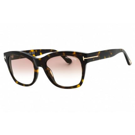 Tom Ford Women's Sunglasses - Dark Havana Acetate Cat Eye Full Rim Frame | FT0614 52F ,