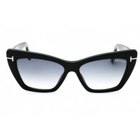 Tom Ford Women's Sunglasses - Shiny Black Acetate Cat Eye Full Rim Frame | FT0871 01B ,