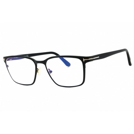 Tom Ford Men's Eyeglasses - Matte Black Metal Square Full Rim Frame | FT5733-B 002 ,