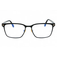 Tom Ford Men's Eyeglasses - Matte Black Metal Square Full Rim Frame | FT5733-B 002 ,