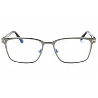 Tom Ford Men's Eyeglasses - Shiny Gunmetal Metal Square Full Rim Frame | FT5733-B 008 ,