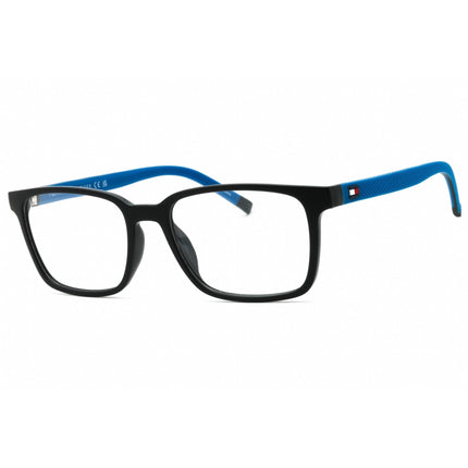 Tommy Hilfiger Men's Eyeglasses - Matte Black/Blue Rectangular Frame | TH 1786 00VK 00 ,