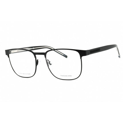 Tommy Hilfiger Men's Eyeglasses - Matte Black Metal Square Frame | TH 1943 0003 00 ,