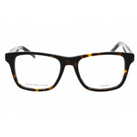 Tommy Hilfiger Men's Eyeglasses - Havana Plastic Square Full Rim | TH 1990 0086 00 ,