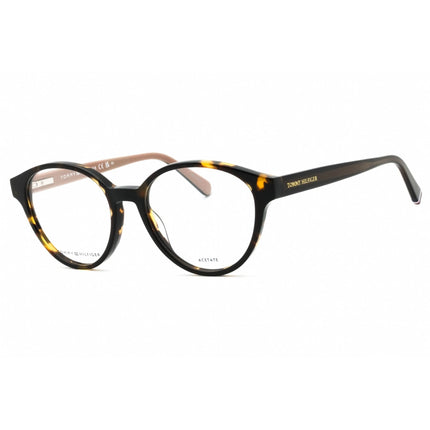 Tommy Hilfiger Women's Eyeglasses - Havana Round Full Rim Frame | TH 2007 0086 00 ,