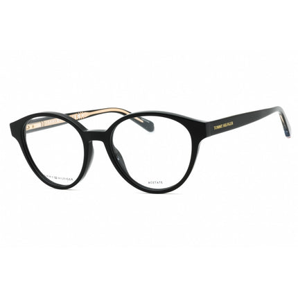 Tommy Hilfiger Women's Eyeglasses - Black Plastic Round Full Rim | TH 2007 0807 00 ,