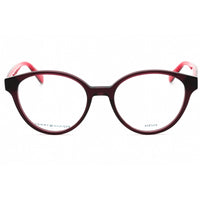 Tommy Hilfiger Women's Eyeglasses - Burgundy Pattern Red Round Frame | TH 2007 0WA6 00 ,