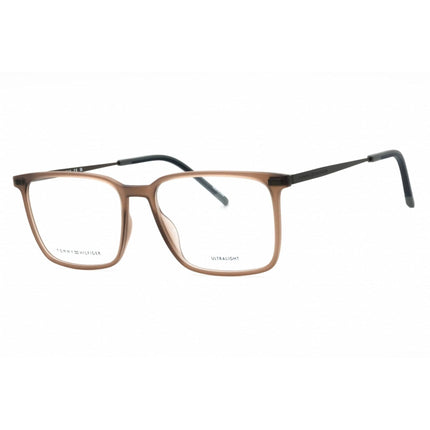 Tommy Hilfiger Men's Eyeglasses - Matte Brown Plastic Square Frame | TH 2019 04IN 00 ,