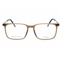 Tommy Hilfiger Men's Eyeglasses - Matte Brown Plastic Square Frame | TH 2019 04IN 00 ,