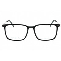 Tommy Hilfiger Men's Eyeglasses - Black Plastic Square Full Rim | TH 2019 0807 00 ,
