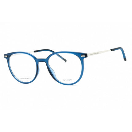 Tommy Hilfiger Women's Eyeglasses - Blue Plastic Round Full Rim | TH 2020 0PJP 00 ,
