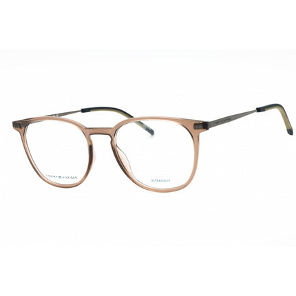 Tommy Hilfiger Men's Eyeglasses - Matte Brown Plastic Square Frame | TH 2022 04IN 00 ,