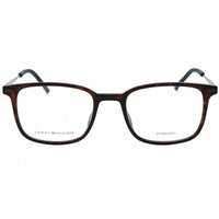 Tommy Hilfiger Men's Eyeglasses - Havana Plastic Square Full Rim | TH 2037 0086 00 ,
