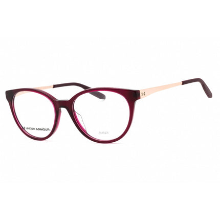 Under Armour Women's Eyeglasses - Crystal Red Round Full Rim Frame | UA 5028 06XQ ,