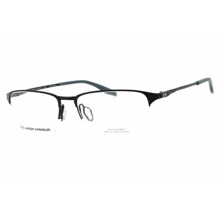 Under Armour Men's Eyeglasses - Matte Black Rectangular Half Rim | UA 5047/G 0003 00 ,