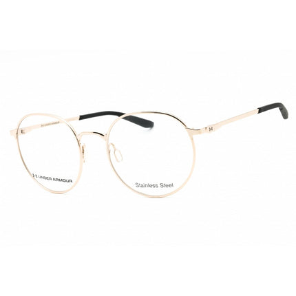 Under Armour Unisex Eyeglasses - Light Gold Round Full Rim Frame | UA 5048/G 03YG 00 ,