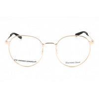 Under Armour Unisex Eyeglasses - Light Gold Round Full Rim Frame | UA 5048/G 03YG 00 ,