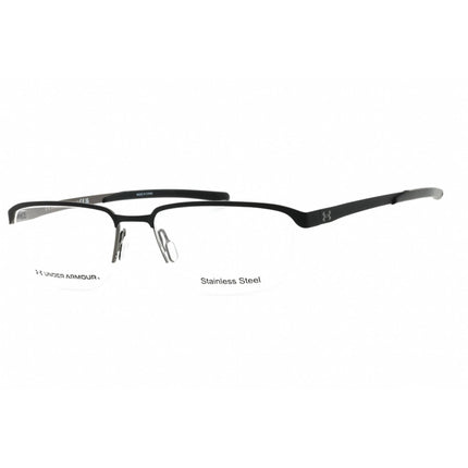 Under Armour Men's Eyeglasses - Matte Black Rectangular Half Rim | UA 5051/G 0003 00 ,