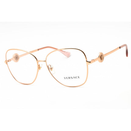 Versace Women's Eyeglasses - Rose Gold Metal Cat Eye Full Rim Frame | 0VE1289 1412 ,