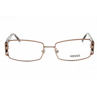 Versace Women's Eyeglasses - Brown Metal Rectangular Full Rim Frame | VE1163B 1013 ,