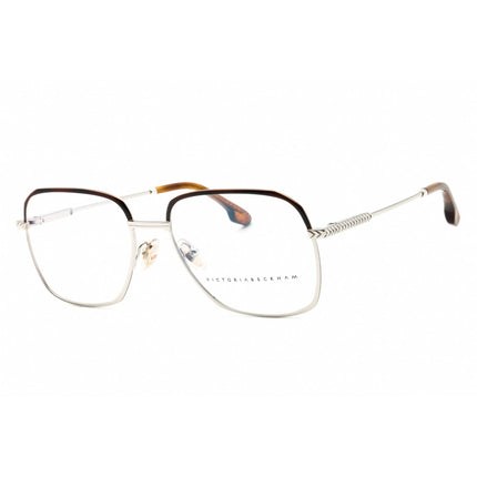 Victoria Beckham Women's Eyeglasses - Silver Havana Metal Square Frame | VB2108 042 ,