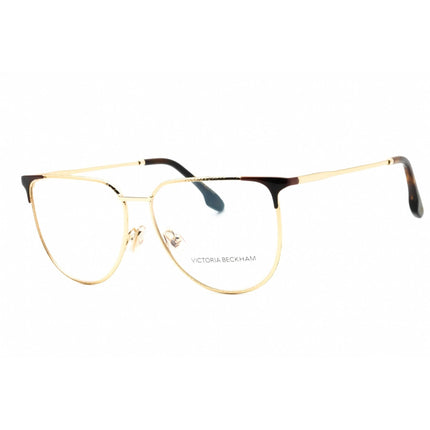 Victoria Beckham Women's Eyeglasses - Gold/Tortoise Oval Full Rim Frame | VB2121 716 ,