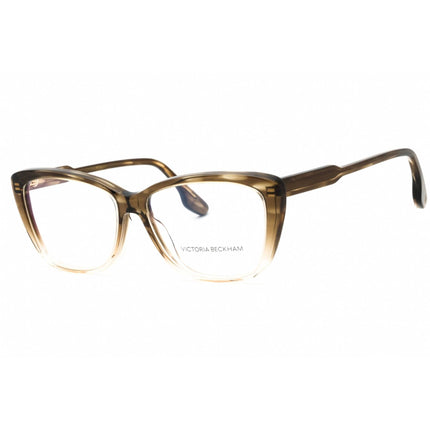 Victoria Beckham Women's Eyeglasses - Khaki/Nude Acetate Cat Eye Frame | VB2623 317 ,