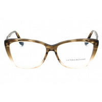 Victoria Beckham Women's Eyeglasses - Khaki/Nude Acetate Cat Eye Frame | VB2623 317 ,