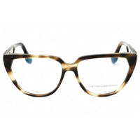 Victoria Beckham Women's Eyeglasses - Striped Khaki Havana Full Rim Frame | VB2661 321 ,