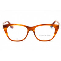Victoria Beckham Women's Eyeglasses - Striped Blonde Havana Cat Eye Frame | VB2662 223 ,