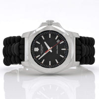 Victorinox Swiss Army Men's Watch - I.N.O.X. Quartz Black Dial Strap Dive | 241726 ,