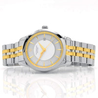 Swiss Army Men's Two Tone Bracelet Watch - Alliance Quartz Silver Dial | 241803 ,