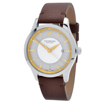 Victorinox Swiss Army Men's Strap Watch - Alliance Brown Leather | 241806 ,