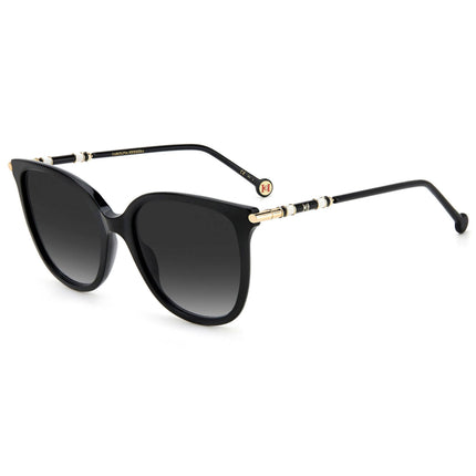 Carolina Herrera Women's Sunglasses - Black Plastic Square Frame | CH 0023/S 0807/9O ,