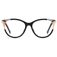 Carolina Herrera Women's Eyeglasses - Black Nude Cat Eye Full Rim Frame | CH 0054 0KDX ,