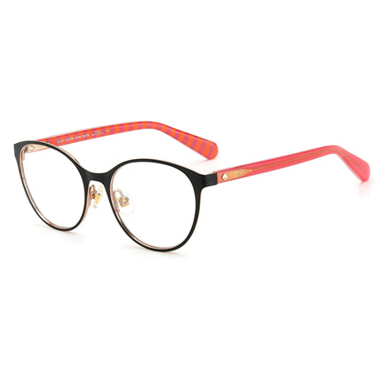 Kate Spade Women's Eyeglasses - Black Metal Cat Eye Shape Full Rim Frame | CARPI 0807 ,