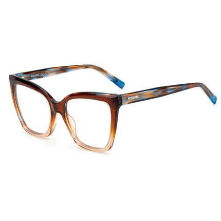 Missoni Women's Eyeglasses - Brown Horn Plastic Square Full Rim Frame | MIS 0092 0EX4 ,
